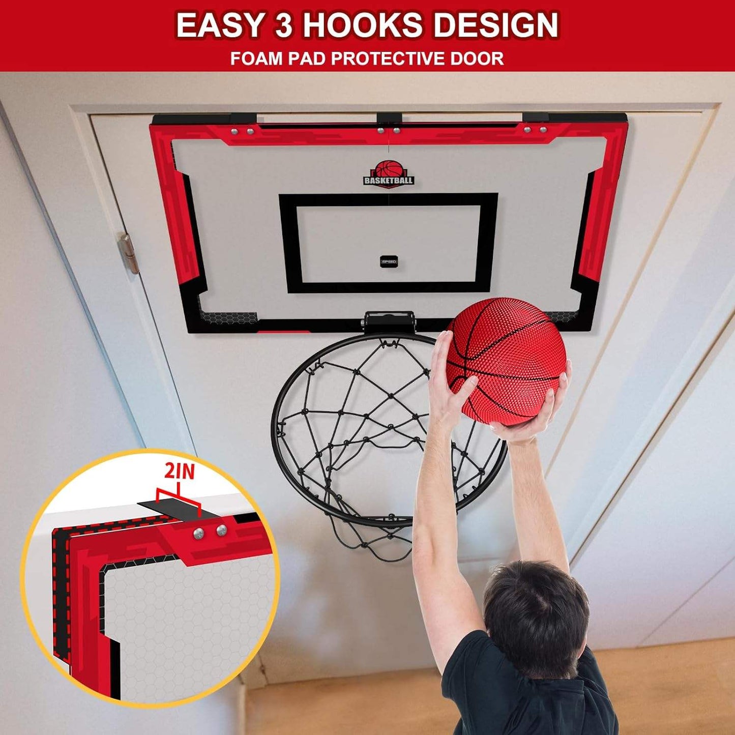 Mini basketball hoop